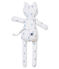 Katknuffel in jersey met een dessin wit MARSHMALLOW/wit MULTICO