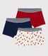 Lot de 3 boxers petit garçon en coton