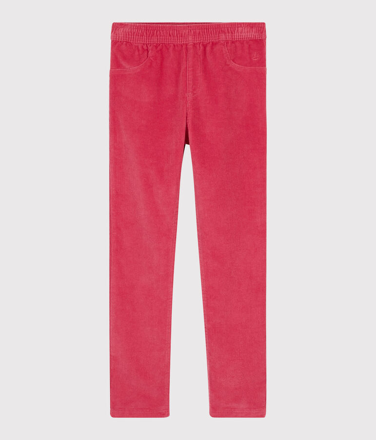 Fluwelen broek kinderen meisjes roze POPPY