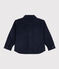 Fluwelen overhemd met dikke ribbels voor jongens blauw SMOKING