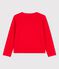 Vest voor meisjes in katoen rood PEPS