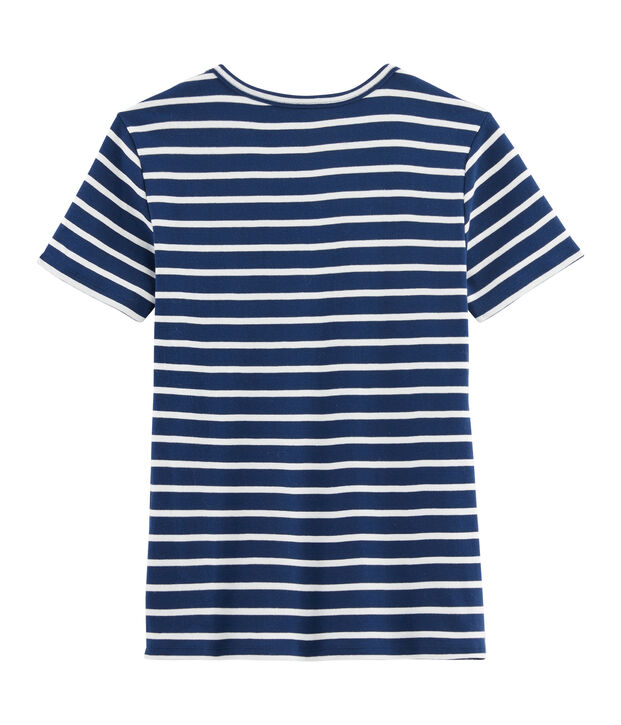 Iconisch damesshirt blauw/wit