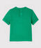 Tee-shirt manches courtes en coton bébé garçon vert GAZON