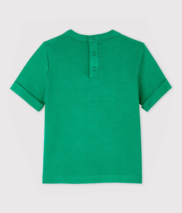 Katoenen T-shirt met korte mouwen voor babyjongens groen