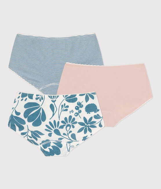 Set van 3 shorty's met bloemetjes voor meisjes in katoen variante 1