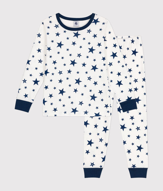Pyjama en coton imprimé étoiles enfant bleu MARSHMALLOW/ INCOGNITO