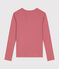 Tee-shirt L'ICONIQUE col rond en coton Femme rose ROSEWOOD