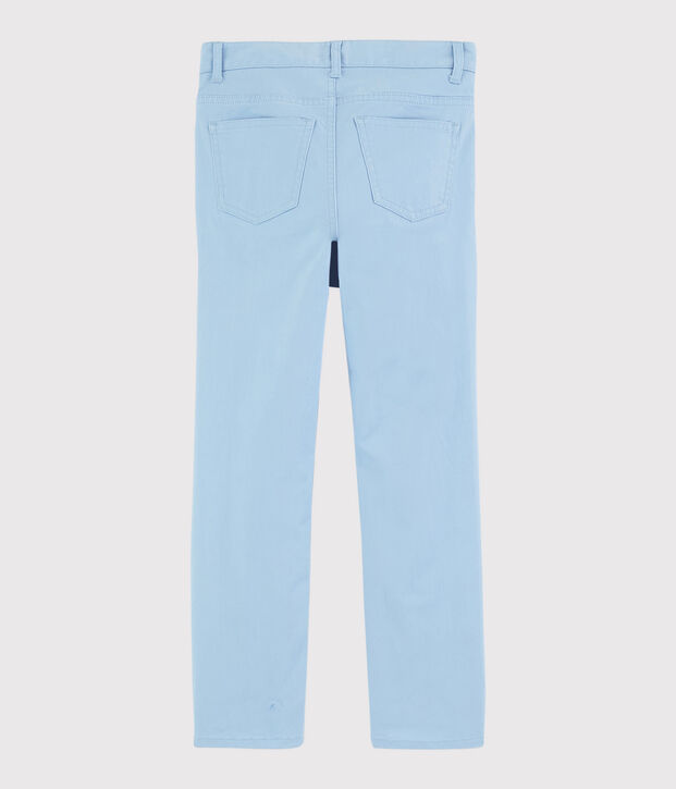 Twill broek voor jongens blauw