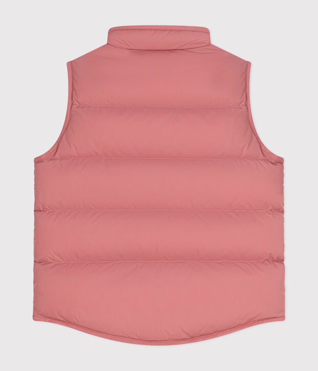 Doudoune sans manche matelass&eacute;e enfant rose