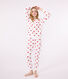 Pyjama cœur en coton femme