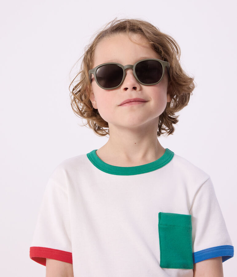 Katoenen T-shirt met korte mouwen voor kinderen wit