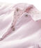 Omkeerbaar gewatteerd uniseks babyvestje met milleraies-strepen - Vorige collectie roze VIENNE/wit ECUME
