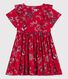 Robe manches courtes en popeline enfant fille