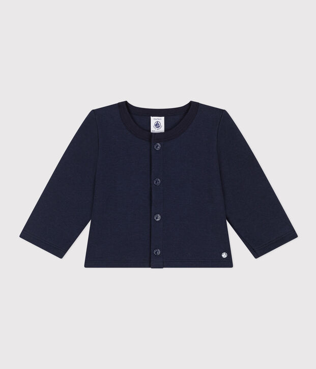 Cardigan en jersey &eacute;pais b&eacute;b&eacute; bleu marine