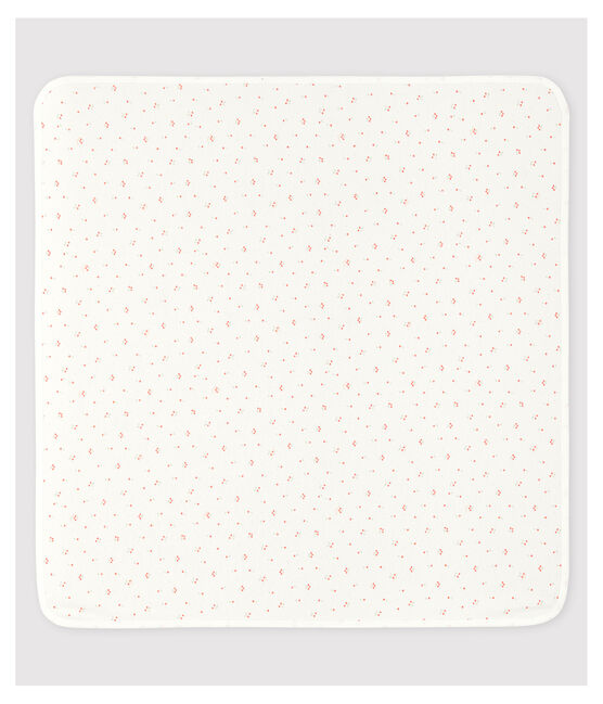 Drap de maternité bébé en coton biologique blanc MARSHMALLOW/blanc MULTICO