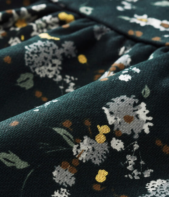 Robe imprimée bébé fille vert SHERWOOD/blanc MULTICO