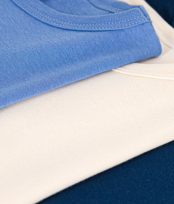 Setje met 3 basic katoenen T-shirts met lange mouw voor kinderen variante 1