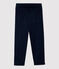 Pantalon regular en serge de coton enfant garçon bleu SMOKING