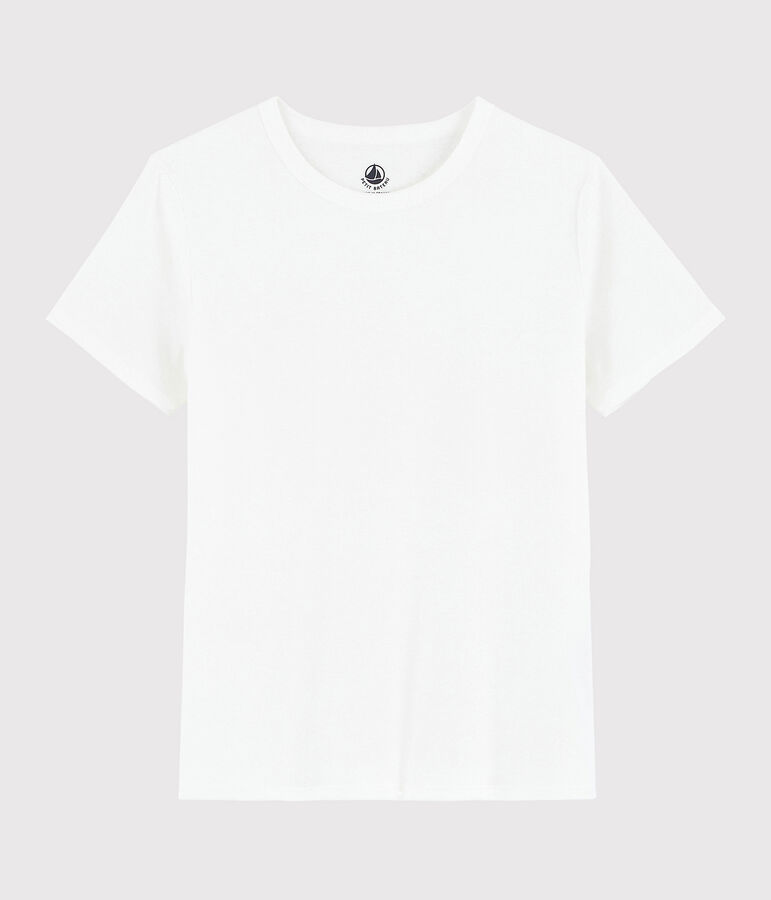 Katoenen dames T-shirt Sea island wit