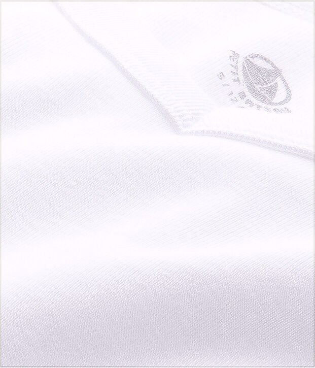 T-shirt manches courtes col V Homme blanc