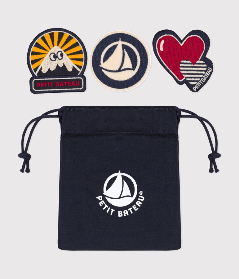 Lot de 3 jolis patchs thermocollants multicouleur