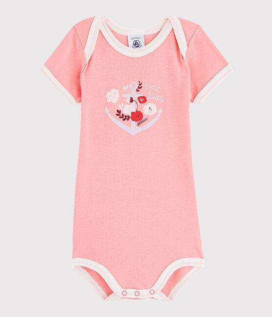 Body manches courtes bébé garçon rose GRETEL