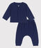 Set met 2 stuks in biologisch tubic voor baby's blauw CHALOUPE