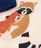 T-shirt met lange mouw van dunne jersey voor baby's wit AVALANCHE/ MEDIEVAL