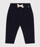 Broek in fkeece voor baby's blauw SMOKING