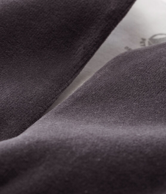 Gilet sans manches bébé en velours gris CAPECOD