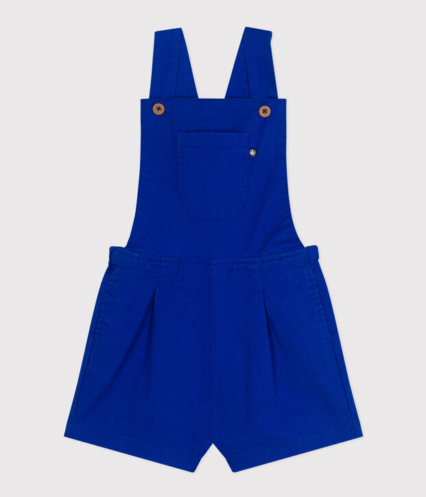 Korte salopette voor meisjes blauw