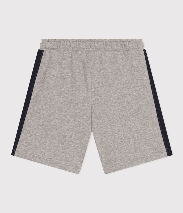 Short en coton enfant gar&ccedil;on gris