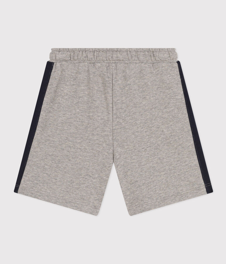 Short en coton enfant gar&ccedil;on gris