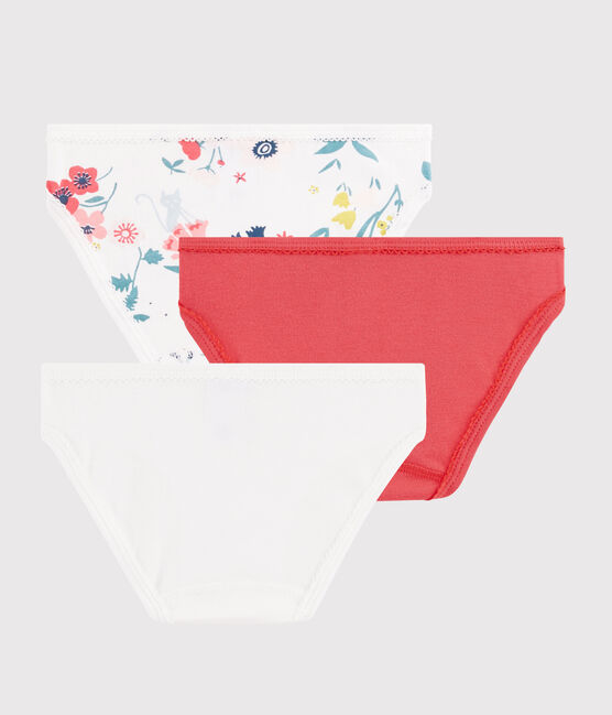 Lot de 3 culottes imprimé fleuri petite fille variante 1