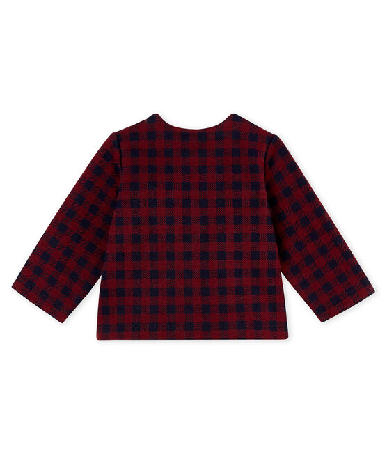 Vest met vichyruitjes voor babymeisjes rood OGRE/blauw SMOKING