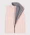 Veste sans manche en tubique enfant fille / garçon rose SALINE