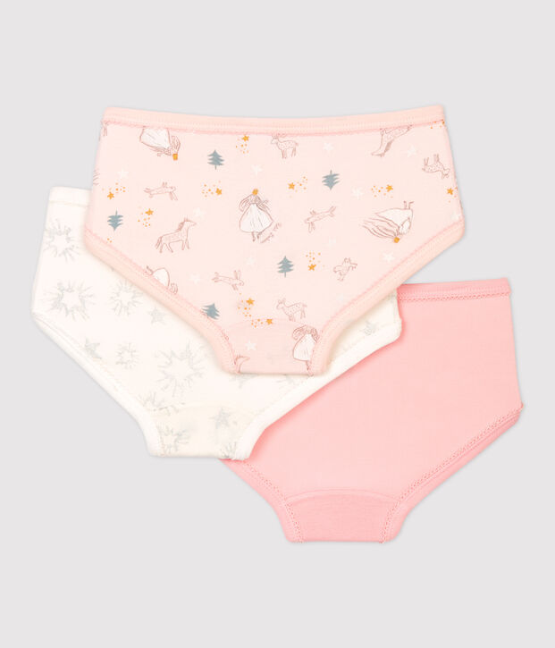 Lot de 3 culottes &agrave; paillettes petite fille multicouleur