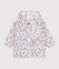 Babywindjack met uv-bescherming en bloemenprint in polyester wit MARSHMALLOW/wit MULTICO
