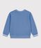 Sweatshirt enfant en coton uni bleu