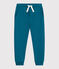 Pantalon de jogging enfant en coton uni vert DRAGONFLY