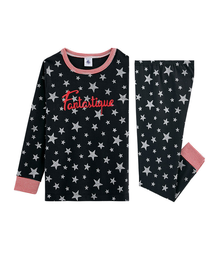 Jongenspyjama van gebreide stof grijs/grijs