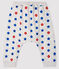 Pantalon bébé garçon en tubique gris BELUGA/blanc MULTICO