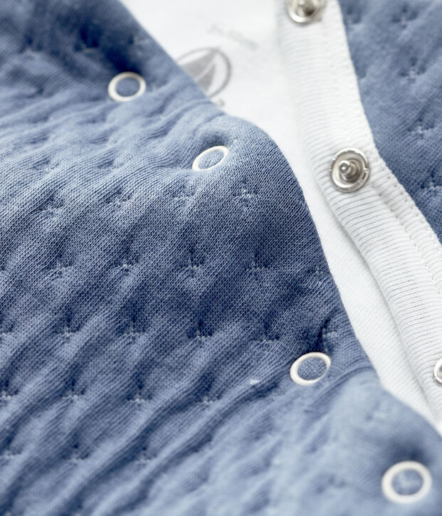 Lang babypakje van gewatteerde tubic grijs