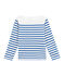 Creatief marinetruitje voor jongens wit MARSHMALLOW/blauw PERSE