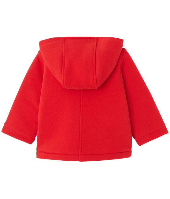 Duffle coat bébé mixte en molleton rouge FROUFROU
