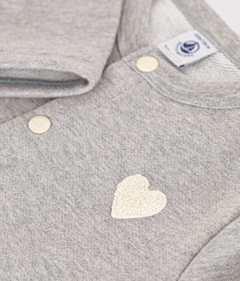 Cardigan en molleton enfant fille gris