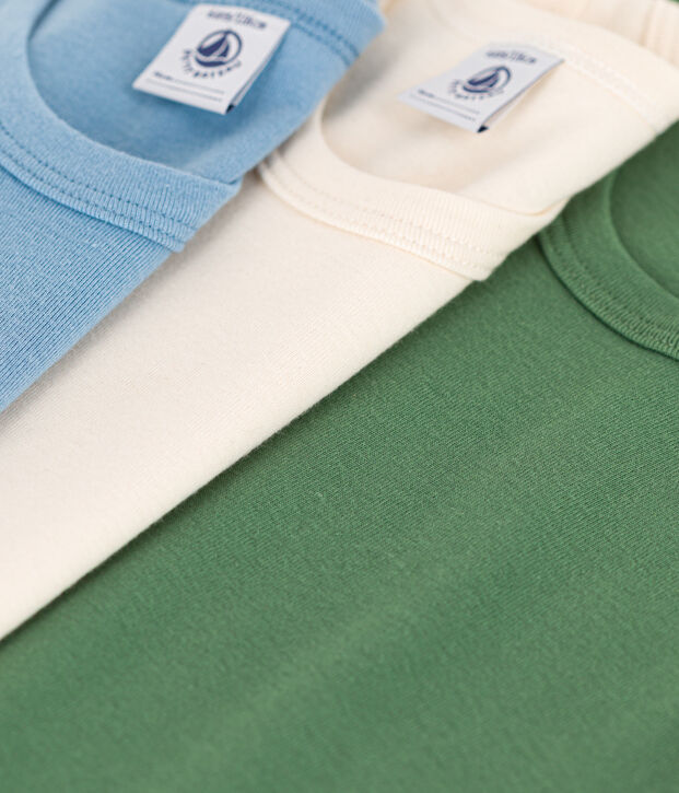 Set van 3 jongenshemdjes in katoen multicouleur