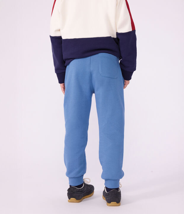 Katoenen joggingbroek voor kinderen blauw