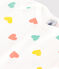 Body manches courtes en coton imprimé bébé bleu MARSHMALLOW/ AQUATIC