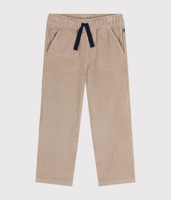 Fluwelen rechte broek voor jongens HUITRE
